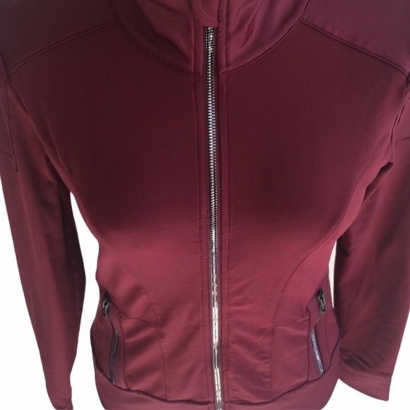 ALO Full Zip Performance Moto Track Running Jacket - Picture 9 of 10